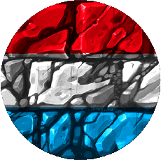 Drapeaux Europe Luxembourg Rond 