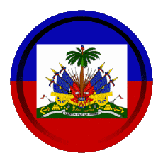 Drapeaux Amériques Haïti Rond - Anneaux 