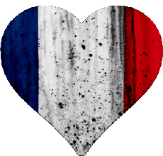 Bandiere Francia Nazionale Cuore 