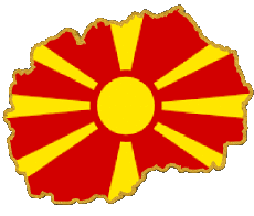 Flags Europe Macedonia Map 
