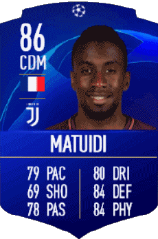 Multi Media Video Games F I F A - Card Players France Blaise Matuidi 