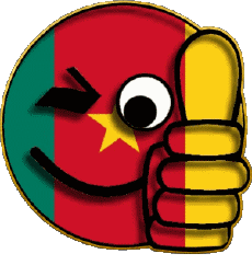 Banderas África Camerún Smiley - OK 