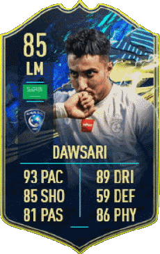 Multimedia Vídeo Juegos F I F A - Jugadores  cartas Arabia Saudita Salem Al Dawsari 