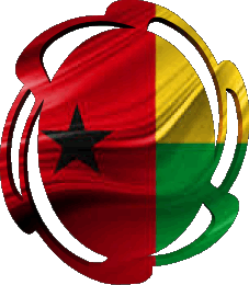 Banderas África Guinea Bissau Forma 01 
