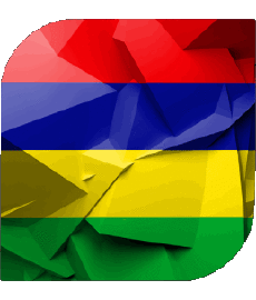 Flags Africa Mauritius Square 