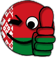 Banderas Europa Bielorrusia Smiley - OK 