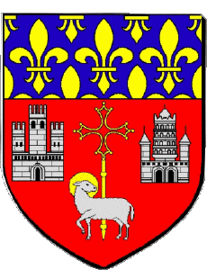 Banderas Francia Departamentos - Ciudades 31 TOULOUSE 