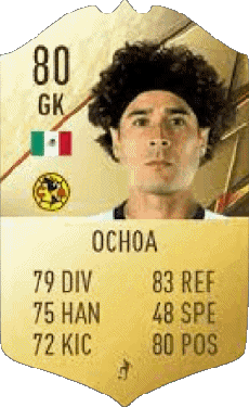 Multimedia Videospiele F I F A - Karten Spieler Mexiko Guillermo Ochoa 