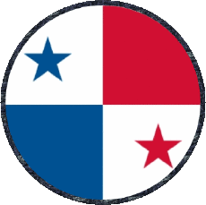 Flags America Panama Round 