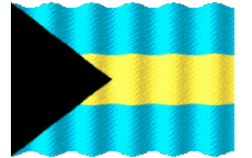 Banderas América Bahamas Ondulación 
