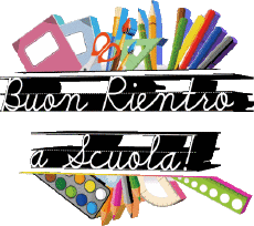 Messages Italian Buon Rientro a Scuola Transparent Background 003 