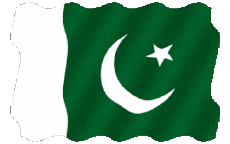 Drapeaux Asie Pakistan Ondulation 