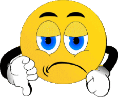 Nachrichten Emoticons Schlecht - Daumen runter 