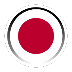 Bandiere Asia Giappone Rotondo - Anelli 