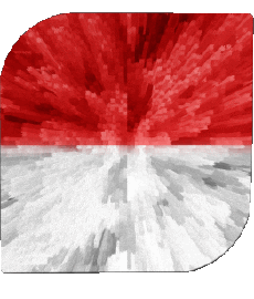 Flags Asia Indonesia Square 