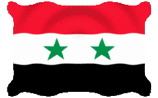 Fahnen Asien Syrien Welligkeit 