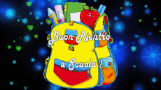 Messagi Italiano Buon Rientro a Scuola Sfondo animato 008 