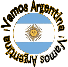 Nachrichten Spanisch Vamos Argentina Bandera 