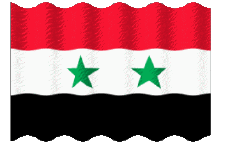 Fahnen Asien Syrien Welligkeit 