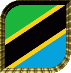 Bandiere Africa Tanzania Quadrato 