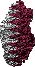 Drapeaux Asie Qatar Carte 