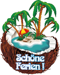 Messages German Schöne Ferien Transparent Background 23 