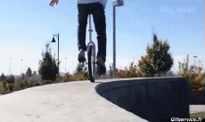 Humour - Fun PERSONNAGES Monocycle Gamelle Fail 