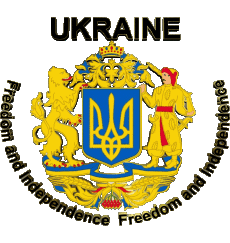 Drapeaux Europe Ukraine Freedom and Independence 