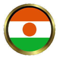 Bandiere Africa Niger Rotondo - Anelli 