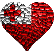 Banderas Oceanía Tonga Corazón 