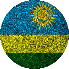 Fahnen Afrika Ruanda Runde 