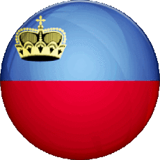 Fahnen Europa Liechtenstein Runde 