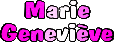 First Names FEMININE - France M Composed Marie Geneviève 
