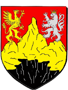 Blasón-Banderas Francia Departamentos - Ciudades 69 LIMONEST Blasón