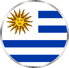 Bandiere America Uruguay Tondo 