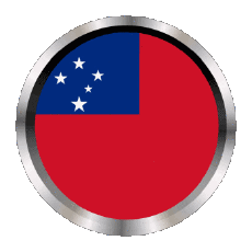 Bandiere Oceania Samoa Rotondo - Anelli 