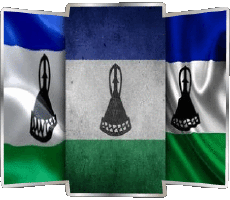 Flags Africa Lesotho Form 02 