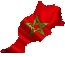 Banderas África Marruecos Mapa 