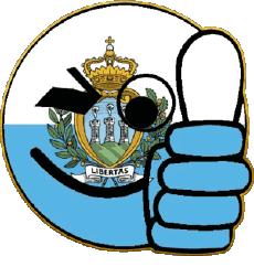 Flags Europe San Marino Smiley - OK 