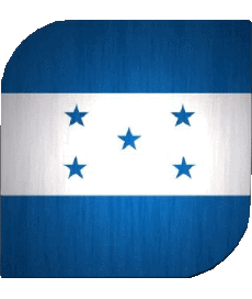 Flags America Honduras Square 