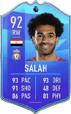 Multimedia Vídeo Juegos F I F A - Jugadores  cartas Egipto Mohamed Salah 