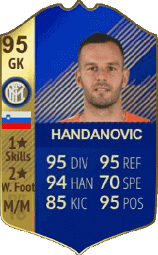 Multimedia Videospiele F I F A - Karten Spieler Slowenien Samir Handanovic 
