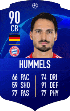 Multimedia Videospiele F I F A - Karten Spieler Deutschland Mats Hummels 