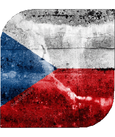 Drapeaux Europe Tchéquie Carré 