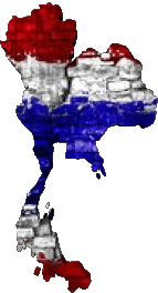Flags Asia Thailand Map 