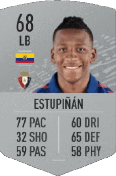 Multimedia Vídeo Juegos F I F A - Jugadores  cartas Ecuador Pervis Estupiñán 