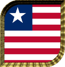 Bandiere Africa Liberia Quadrato 