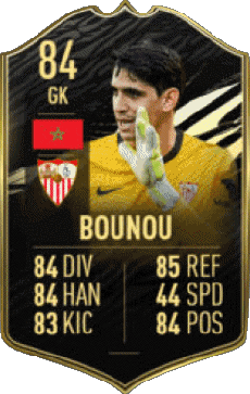 Multimedia Vídeo Juegos F I F A - Jugadores  cartas Marruecos Yassine Bounou 