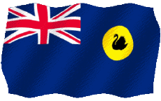 Fahnen Ozeanien Australien Western Australia Welligkeit 