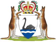 Flags Oceania Australia Western Australia Blazon 